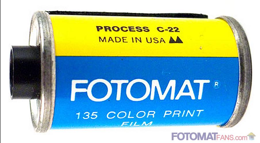 FOTOMAT 135 color print film - Process C-22 - Made in USA